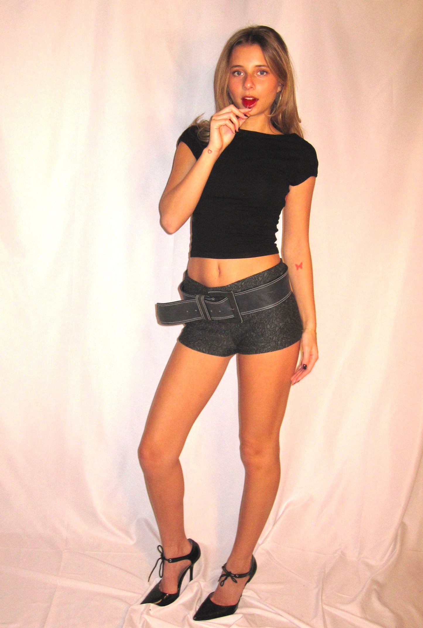 the DOZEN ROSES micro shorts