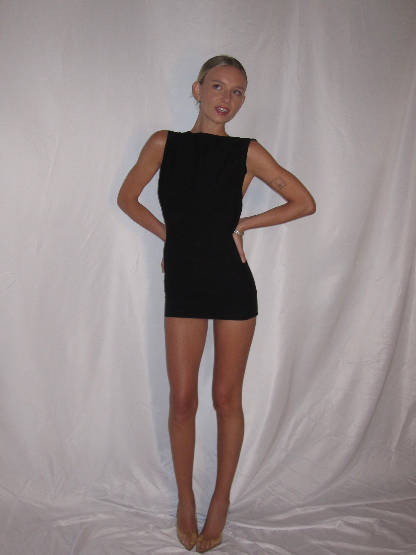 the EYE CANDY dress in BLACK