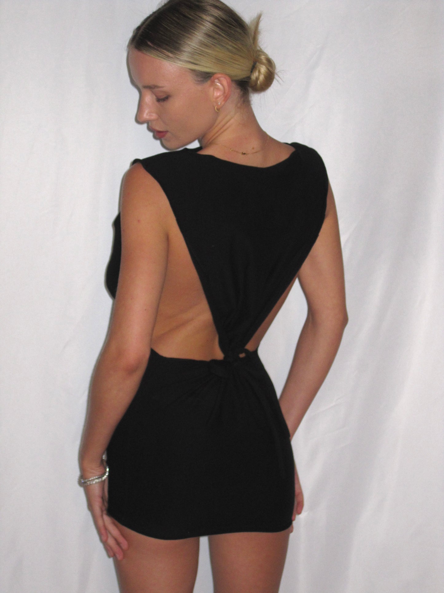 the EYE CANDY dress in BLACK