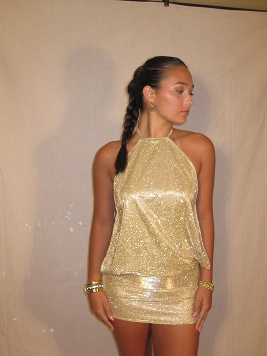 the GOLDEN BDAY dress