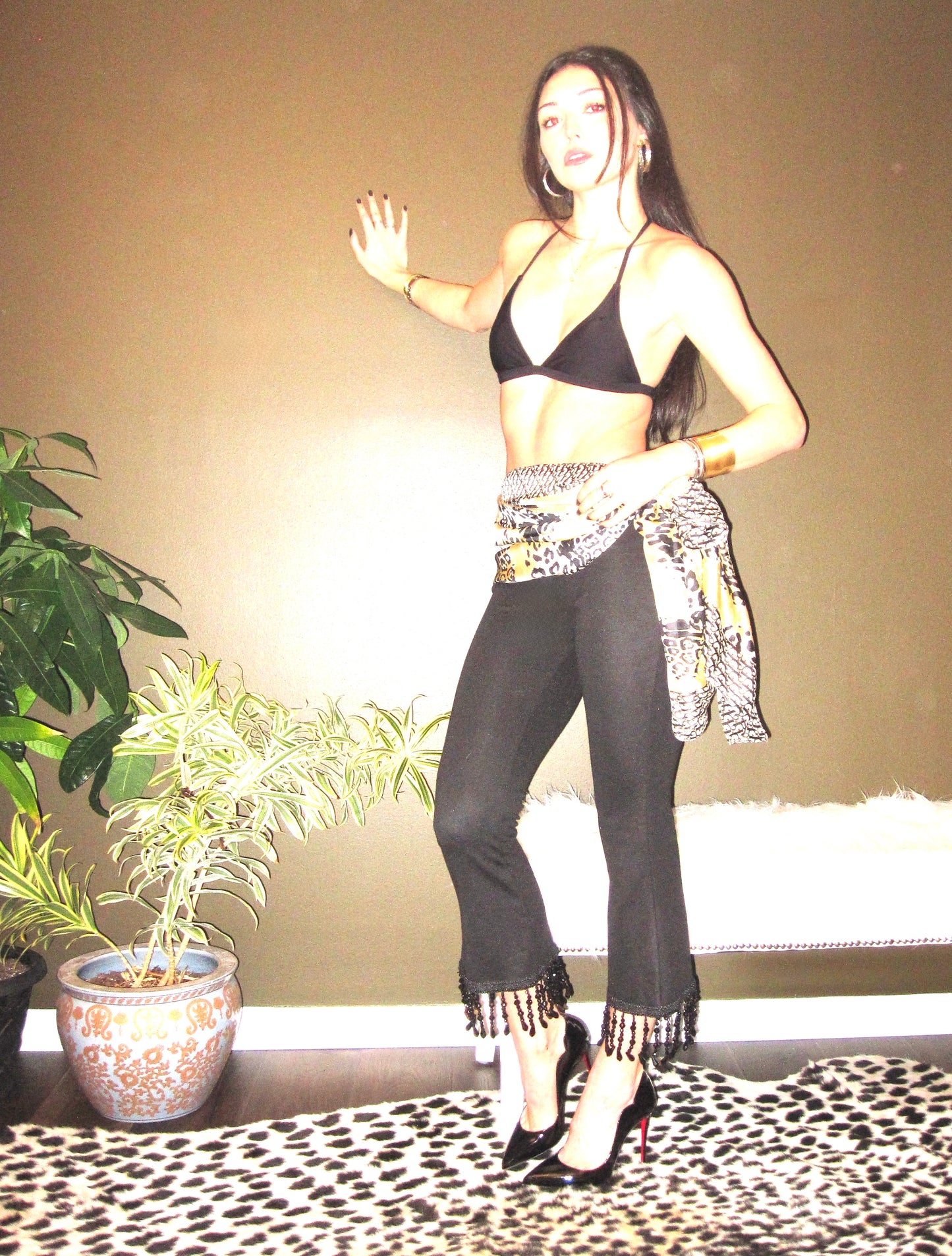 the BLACK RAIN capri